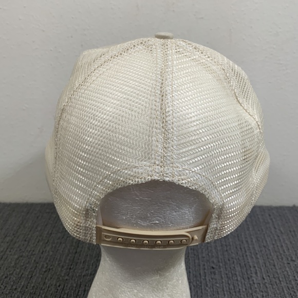Vintage Pickering Trucker Hat Mens OSFA Tan Cream Mesh Back Snapback P Caps - Picture 7 of 14